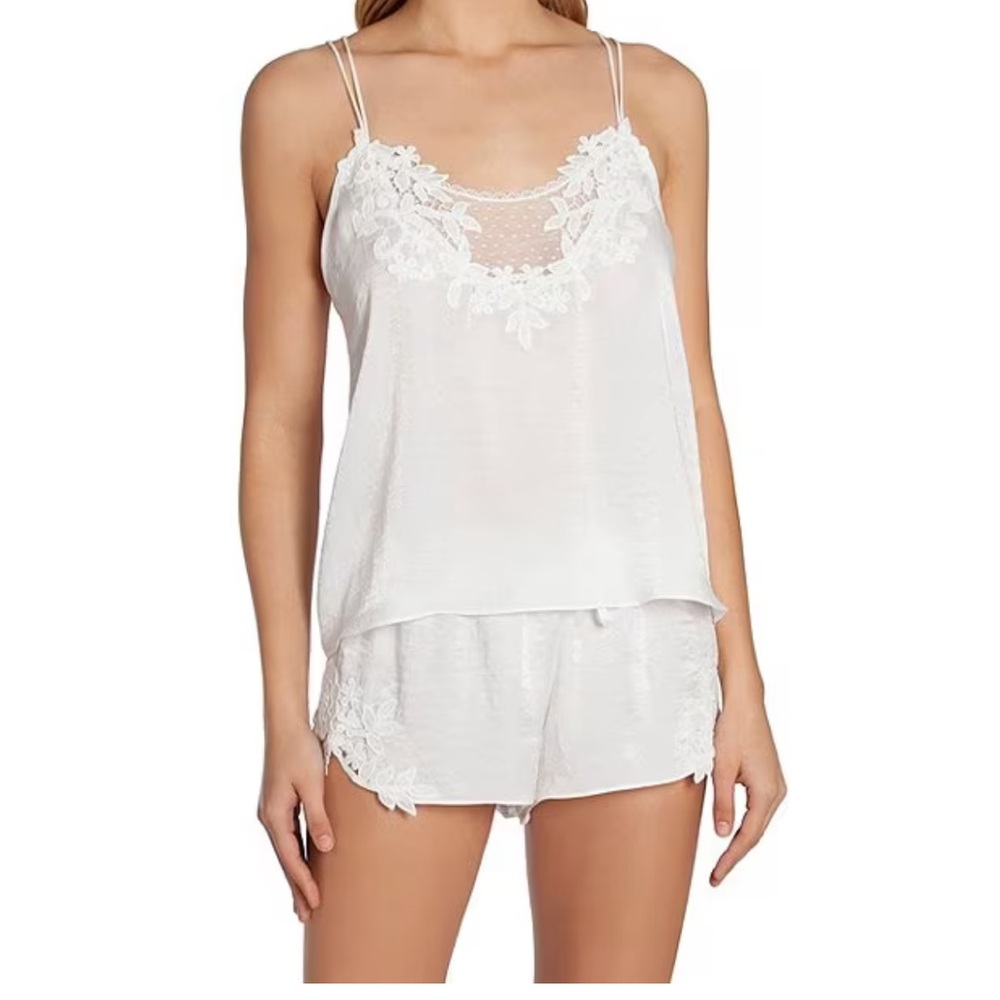 White bridal pajamas